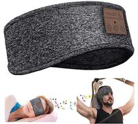 FEW-Bandeau Bluetooth Sommeil,Casque de Sommeil Bandeau Bluetooth,Bandeaux de Sport avec Haut-Parleur Mince, Bandeau Casque Bluetooth pour Dormir, Voyager, Courir, Méditer