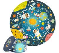 FEW-BOPPI - Puzzle Rond & Original - Puzzle Enfant de 3 à 8 Ans - Puzzle Animaux Enfant - Puzzle Espace - Carton 100% Recyclé - 58 cm - 150 Pièces