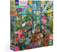FEW-Eeboo - Puzzle 1000 Pièces La Serre Anglaise - Puzzle 1000 Pièces En Carton - Dimensions 58,5 cm de côté