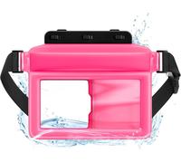 Few-Grande Sac Pochette Étanche Flottante 25 * 23 * 2 Cm, Sac Banane Super Étanchéité Universelles À 7 Pouces Avec Ceinture Ajustable Certifiée Par Ipx8, Range Téléphone Clé Cartes Monnaie