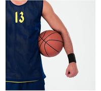 Few-Jieddey Serre-Poignets Bracelets,6 Paires Absorbants Poignet Bandeau Coton Sport Sweatband Eponge Poignet Pour Uomini Donne Badminton Tennis Football Basketball Running Gym Fitness 8 * 8 Cm Noir