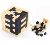 FEW-Jouet Éducatif en Bois, Serrure Kong Mingsuo Luban, Tetris Blocs Géométriques Intellectuelle Jigsaw