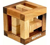 Few-Logica Jeux Art. Chasse Royale - Casse-Tête 3d En Bois Précieux - Difficultè 5/6 Incroyable - Collection Leonardo Da Vinci