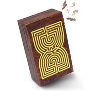 Few-Logica Jeux Art. Coffret Labyrinthe - Casse-Tête En Bois - Coffret Secret - Difficultè 5/6 Incroyable - Collection Leonardo Da Vinci