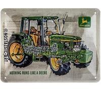 FEW-Plaque vintage, John Deere ¿ Model 6410 Cutaway ¿ Idée de cadeau pour fans de tracteurs, en métal, Design vintage, 15 x 20 cm, 26268