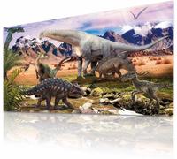 Few-Poster Enfant Dinosaure Dino Xxl Chambre D'enfant Dino World Art Mural Aventure Déco Pour Enfants 90 X 45 Cm (Paysage De Steppe À Dinosaures)