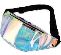 Few-Sac De Taille Holographique Unisexe - Bandoulière Hologramme Etanche Multi-Poches Transparent Tendance Pour Voyage, Randonnée, Camping Et Loisir