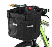 Fewao Panier de Vélo Avant Détachables Cycle Avant Toile Panier Transporteur Sac Pet Cat Chien Transporteur Sac en Aluminium Cadre Top Poignées