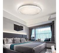 FEWDSCA Hertl Crystal Rond Led Fplafonnier de Luxe Moderne Près de Plafonnier Intérieur Salon Chambre À Coucher Salle À Manger Restaurant/Dimmi Sans Pas/8