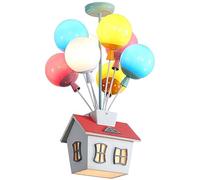 FEWDSCA Kids Bedroom Ceililight Frosted Balloon House Led Ceililight Cartoon Close to Ceililight Fixtures Nursery Ceililight for Boys Girls Bedroom Children Room/D18In - 8 Light