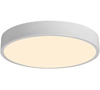 FEWDSCA Lampe de Plafond Lustre Lustre Tri-Color Dimming Led Ceiling Light Fixture Minimaliste Flush Mount Ceiling Lamp Slim 1.9In Ceiling Lighting (Macaron Shade) Lampe Plate Moderne/Blanc/50 Cm