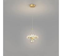 FEWDSCA Lampe de Plafond Nordic Glass Ball Pendentif Lumière Papillon Pendentif Lumière Moderne Lumière de Luxe Imitation de Cristal Rond Lustre D'Or Led Lampe de Plafond Moderne Pour Chambre À Couche