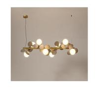 FEWDSCA Lightiloled Glass Ball G9D Compatible with over the Table Kitchen Diniroom Barp, Modern Liviroom Crystal Ceililight/Couleur/6 Têtes