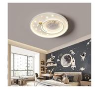 FEWDSCA Lumière de Lumières de Plafond Led Modernes Chambres de Enfants Nurseries Chambres de Bébé Garçons Filles Astronautes de L'Espace Extra-Atmosphérique/Dimmi Infini/Blae