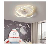 FEWDSCA Lumière de Lumières de Plafond Led Modernes Chambres de Enfants Nurseries Chambres de Bébé Garçons Filles Astronautes de L'Espace Extra-Atmosphérique/Lumière Trichromat/Apink