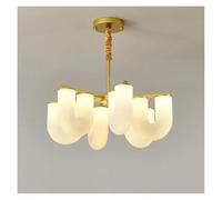 FEWDSCA Lumière Demalisme A Mené Des Lumières En Forme de U Moulage Rotatifd'Ombre-Lit Maison Salle À Manger Salon Chambre À Coucherndentif/Lumière Chaude/6 Lumière