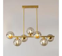 FEWDSCA Lumière Modernemaliste Multi-Tête Salle À Manger Ambre Verre A Menépendentive Adaptée À L'Île de Cuisine/Salon/Chambre À Coucher Source de Lumière Chaude En Plusieurs Tailles À Choisir/600