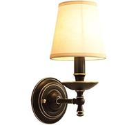 FEWDSCA Lumière Murale Tissuombre Pleine Cuivrepes Muralesge Tissu Éclairage Décoration Lumière de Lecturemurale,Plafond