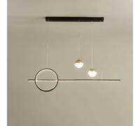 FEWDSCA Lumière Réglable Dess Modernespendusmalistes Modernes En Ligneutilisés Dans Le Restaurant de L'Île de Cuisine, Le Couloir, Le Salon D'Étude/Noir