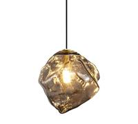 FEWDSCA Lumières Intérieures Modernoke Verre Gris Industriel Ceilihangingp Cuisine Île Glace Ambre Soufflé Glassall Pour Chambre/Bien Gris-20Cm