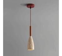 FEWDSCA Luminaires Linéaires Salle de Bain Marbre Mid Century Lighting Long Tube Pendant Lampe Bois Ferme Lustre Industriel Salle À Manger Cuisine Île Lavabo Corridor/Couleur Noix