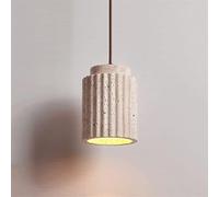 FEWDSCA Pendant Lights Indoor Nordic Natural Stone Modern Cylindre Petit Pendant Plafond Lumière Rustique Concrete Lustre Pour Kitchen Island Farmhouse