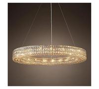 FEWDSCA Plafonnier, Lumière Luxe Crystal Salon Dîner Round Ingénierie Modèle/D65Cm