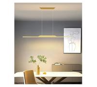 FEWDSCA Plafonnier, Lumières de Salle À Manger Wordledstable Cuisine Ile Étude Studio Illumination/Avec Télécommande/Or-L150Cm