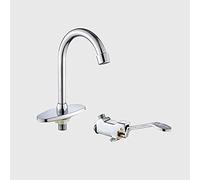FEWDSCA Robinets, Robinets D'Eau, Robinet D'Usine Alimentaire, Robinet À Piedpour Cuisine, Robinet À Levier Pour Laboratoire, Robinet D'Évier Hygiénpratique, Mains Libres