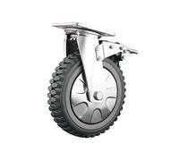 FEWDSCA Roues de Roulettes Industrielles de Plaque Lourde,Roulette de Meubles En Polyuréthane Tournante,Bandes de Roulement de Pneus,Résistante À L'Usure,Pour Le Banc de Travailhine,Trolley,Chariots À