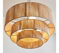 FEWDSCA Salle À Manger Éclairage Corde de Chanvre Grandndentif Panier En Métal Réglablependentive Retro Salon Maison Chambre À Coucherpependue Intérieure/50 Cm