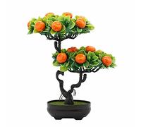FEWDSCA Salon En Pot Artificiel Plantes En Pot D'Intérieur Simulation de Fruits Plante Verte Bonsai Home Office Décorations de Maison Plantes Artificielles/A