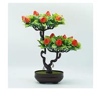 FEWDSCA Salon En Pot Artificiel Plantes En Pot D'Intérieur Simulation de Fruits Plante Verte Bonsai Home Office Décorations de Maison Plantes Artificielles/F