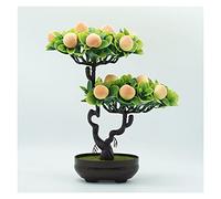 FEWDSCA Salon En Pot Artificiel Plantes En Pot D'Intérieur Simulation de Fruits Plante Verte Bonsai Home Office Décorations de Maison Plantes Artificielles/D