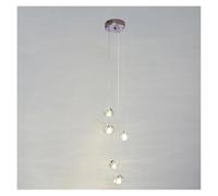 FEWDSCA Salonmaliste, Chambre À Coucher, Éclairage D'Escalier, Duplex, Lumièrendentive Créative, Lumière Décoà Boule de Multicouche,S Appropriées/5 Têtes