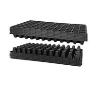 FewNvWa 10 Plateaux de Semis de Pack pour Une Utilisation en Pépinière avec des Caractéristiques de Drainage, 72 Trous