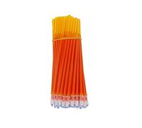 FewNvWa 100 Pièces Recharge Stylo Effaçable Encre Disparaissant Marqueur Tissu Pointe Fine Réutilisable Matière PP Adapté à La Maison Bureau Étude 13cm, Orange