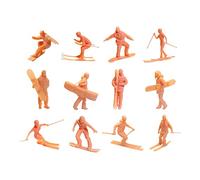 FewNvWa 12 Pièces Diorama Figures Modèles Résine Figurines Accessoires Miniatures Décor Scène Adapté pour Micro Jardin Bureau, 64e