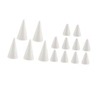 FewNvWa 15 Cônes Créatifs de 7/10 Cm en Mousse de Polystyrène pour Modelage
