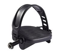 FewNvWa 2 Pièces Pédales Vélo D'Appartement en Acier Résistant avec Marquage Gauche Droite Straps Remplaçables pour Fitness Convient Aux Seniors Utilisation S, Broche Longue de 14 mm