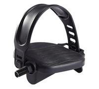 FewNvWa 2 Pièces Pédales Vélo D'Appartement en Acier Résistant avec Marquage Gauche Droite Straps Remplaçables pour Fitness Convient Aux Seniors Utilisation S, Broche Courte de 14 mm