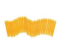 FewNvWa 30 Pièces Tiges de Fléchettes 2BA Plastique Tiges Universelles Accessoires Remplaçables Robustes Adaptées pour Fléchettes à Pointe Souple et à Pointe, Jaune, 48mm