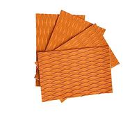 FewNvWa 4 Pièces Pad de Traction sur Planche de Surf Tapis de Pont Antidérapant en Mousse EVA à Découper pour Paddle Skimboard Planches Bateau, Orange