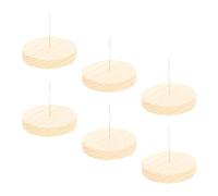 FewNvWa 6 Pièces Socle Poupée Plateforme Bois Support Présentoir Figurine Fait Main Résistant Convient Exposition Artisanat Maison, Une Seule Broche
