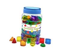 FewNvWa 60 Pièces de Blocs Géométriques Solides Translucides à Motifs, Blocs de Tri, Jouets éducatifs Favorisant La Reconnaissance Des Couleurs et La