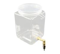 FewNvWa Abreuvoir pour Oiseaux Distributeur d'eau Automatique Nourrisseur Suspendu Récipient Anti-déversement Profil Cuivre Convient à Perruches Pinsons Colom, Acier Inoxydable