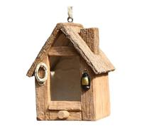 FewNvWa Abri Extérieur pour Oiseaux, Nid d'oiseaux Nicheurs, Cadeau pour Petits Animaux de Compagnie, Forme de La Maison