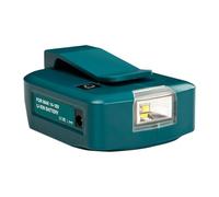 FewNvWa Adaptateur USB Remplacement ADP05 Source d'alimentation pour Batterie avec Double Port USB et Lumière LED de 200LM Adapté pour Les Chantiers et