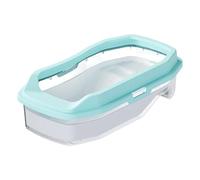 FewNvWa Aquarium Terrarium Habitat Reptile Évasion Impossible avec Zone Baignade Rampe Alimentation Matériau PP pour s Crabe, Vert