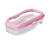 FewNvWa Aquarium Terrarium Habitat Reptile Évasion Impossible avec Zone Baignade Rampe Alimentation Matériau PP pour s Crabe, Rose